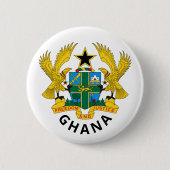 Ghana-Wappen Button (Vorderseite)