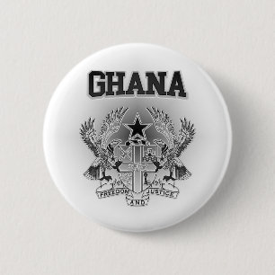 Ghana-Wappen Button