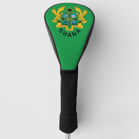 Ghana-Wappen Golf Headcover (Vorderseite)