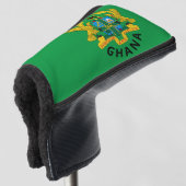 Ghana-Wappen Golf Headcover (3/4 Vorderseite)