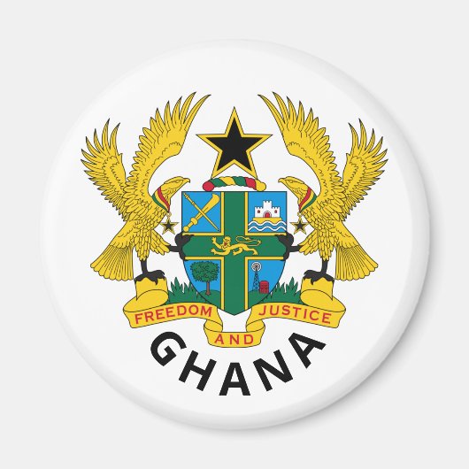 Ghana-Wappen Magnet (Vorne)