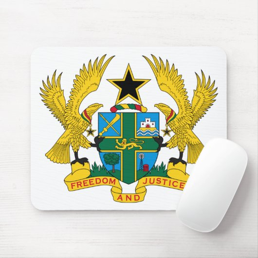 Ghana-Wappen Mousepad (Mit Mouse)