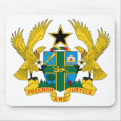 Ghana-Wappen Mousepad (Vorne)