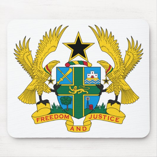 Ghana-Wappen Mousepad (Vorne)