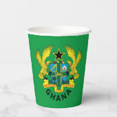 Ghana-Wappen Pappbecher (Rückseite)