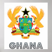 Ghana-Wappen Poster (Vorne)