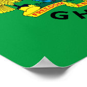Ghana-Wappen Poster (Ecke)