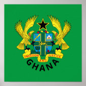 Ghana-Wappen Poster (Vorne)