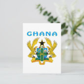 Ghana-Wappen Postkarte (Stehend Vorderseite)