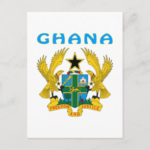 Ghana-Wappen Postkarte