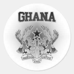 Ghana-Wappen Runder Aufkleber