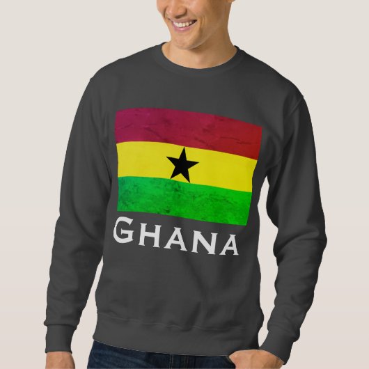 Ghana (Westafrika) Flagge - Accra, Kumasi, Tamale Sweatshirt (Vorderseite)