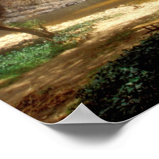 Ghana: Wli Falls, alias Agumatsa Falls (Volta Fall Poster (Ecke)