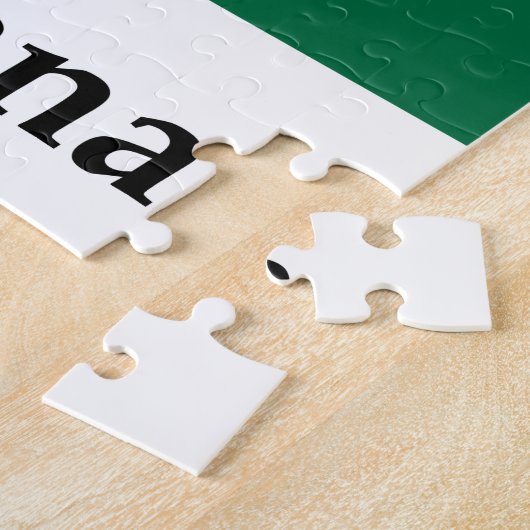 Ghanaflagge und -name puzzle (Seite)