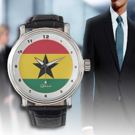 Ghanaische Flag & Ghana trendy fashion /design wat Armbanduhr