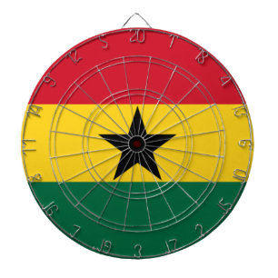 Ghanaische Flagge Dartscheibe