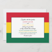Ghanaische Flagge, Flagge von Ghana Wedding Einladung (Vorderseite)