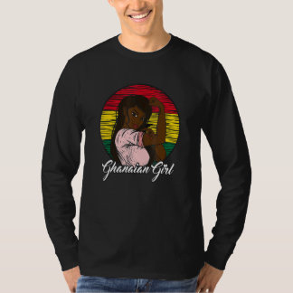 Ghanaische Flagge Ghana Ghanaian Girl T-Shirt