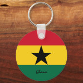 Ghanaische Flagge & Ghana - Urlaub, Patrioten / Sp Schlüsselanhänger (Rückseite)