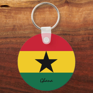Ghanaische Flagge & Ghana - Urlaub, Patrioten / Sp Schlüsselanhänger