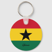 Ghanaische Flagge & Ghana - Urlaub, Patrioten / Sp Schlüsselanhänger (Rückseite)
