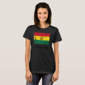 Ghanaische Flagge Pride Ghanaische Flagge T-Shirt (Vorne ganz)