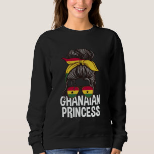 ghanaische Prinzessin unordentlicher Haarknoten Gh Sweatshirt