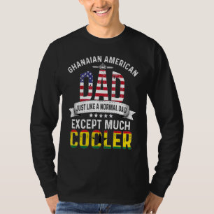ghanaischer amerikanischer Vater Vatertag Papa Lan T-Shirt