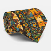ghanaischer Kente-Stil Krawatte (Gerollt)