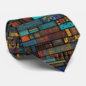 ghanaisches Kente-Muster Krawatte (Gerollt)