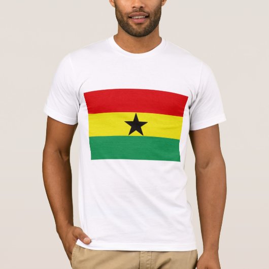Ghanas Flagge T-Shirt (Vorderseite)