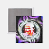 Ghandi Magnet (Vorderseite/Rückseite)