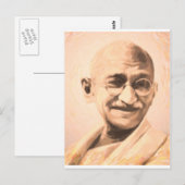 Ghandi Motivation Postkarte (Vorne/Hinten)