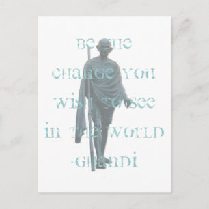 Ghandi Postkarte