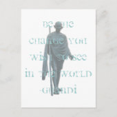 Ghandi Postkarte (Vorderseite)
