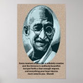 Ghandi quotation poster (Vorne)
