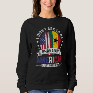 ghanisch-amerikanische Länderflaggen Stolz Land Gh Sweatshirt