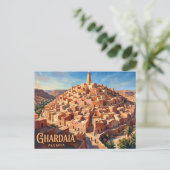 Ghardaia Algerien Postkarte (Stehend Vorderseite)