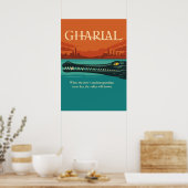 Gharial Fluss Wächter Mythos Poster (Küche)