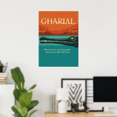 Gharial Fluss Wächter Mythos Poster (Heimbüro)