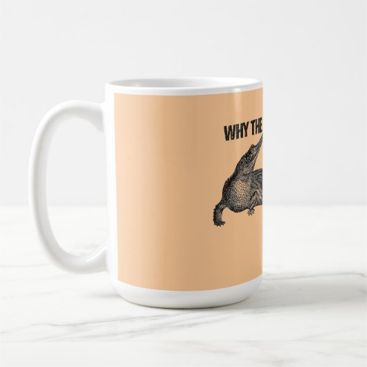 Gharial Spaß Kaffeetasse (Links)