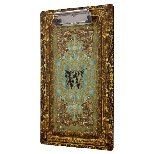 Ghastling Viktorianisch Schönes Monogramm Klemmbrett (Links)