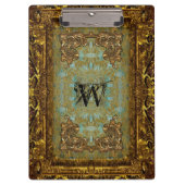 Ghastling Viktorianisch Schönes Monogramm Klemmbrett (Vorderseite)