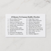 GHC Geschäfts-Karte 2 22 Gründe ziehen sich zurück Visitenkarte (Rückseite)