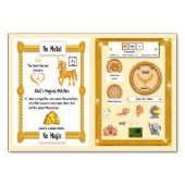 Ghel - Gold Horn Unicorn Trading Card Tischnummer (Rückseite)