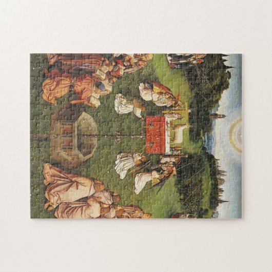 Ghent Altarpiece von Van Eyck Brothers Puzzle (Horizontal)
