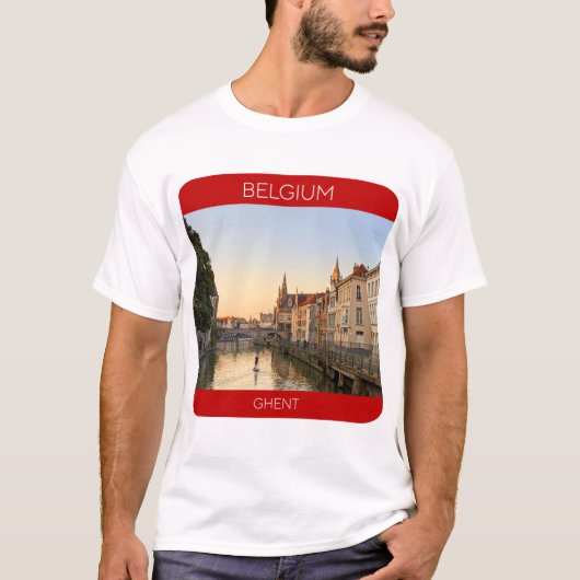 Ghent, Belgium Travel T-Shirt (Vorderseite)