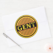 Ghent City Pride Emblem – Belgian Identity Runder Aufkleber (Umschlag)
