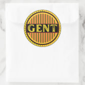Ghent City Pride Emblem – Belgian Identity Runder Aufkleber (Tasche)