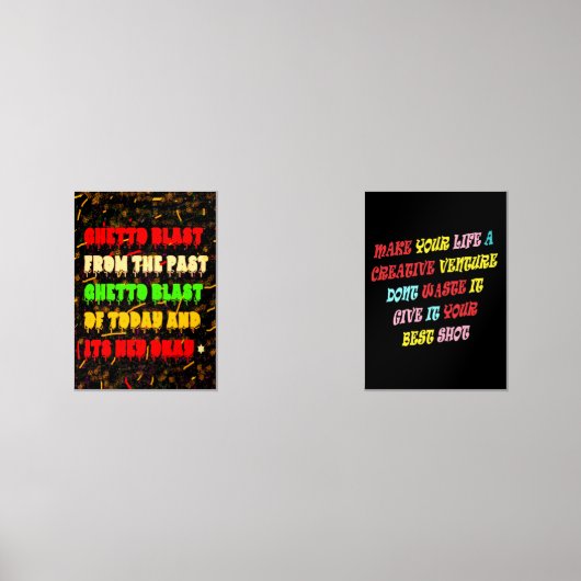 GHETTO BLAST AFRO AMERICAN STYLE BILDERWAND SETS (Vorderseite)